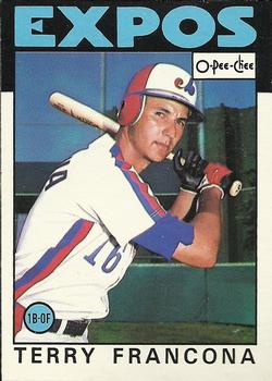 1986 O-Pee-Chee Baseball Cards 374     Terry Francona